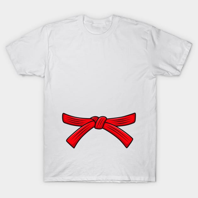 Red belt Karate Kyokushin Wado Goju Shotokan Shito ryu T-Shirt by LaundryFactory